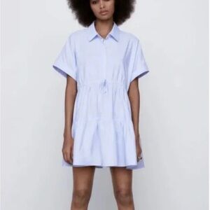 Zara Light Blue Mini Dress